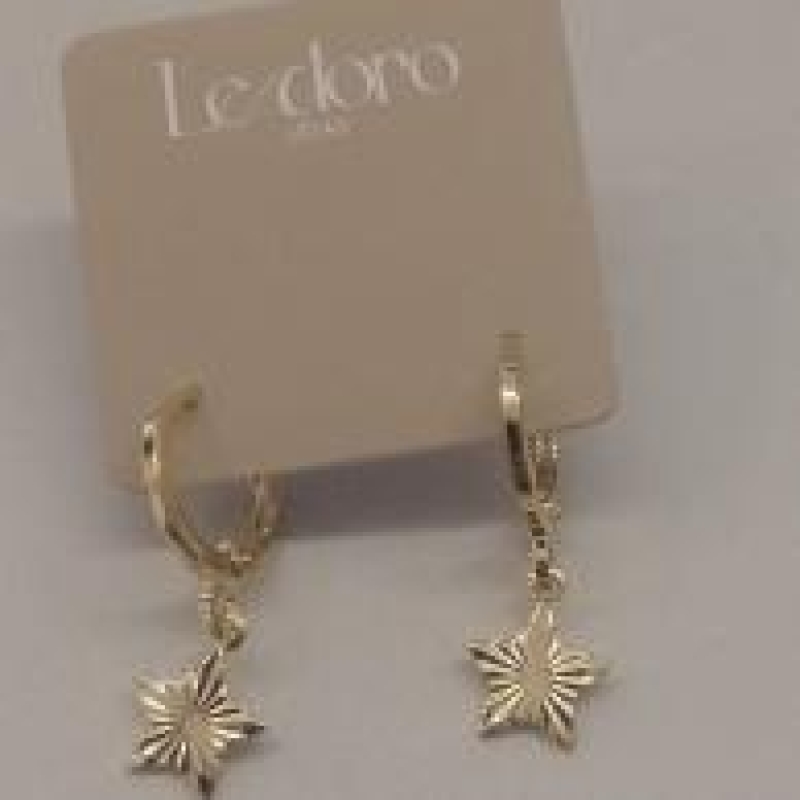 BRINCO FO ARG LISA ESTRELA PEND RISCADA 7MM