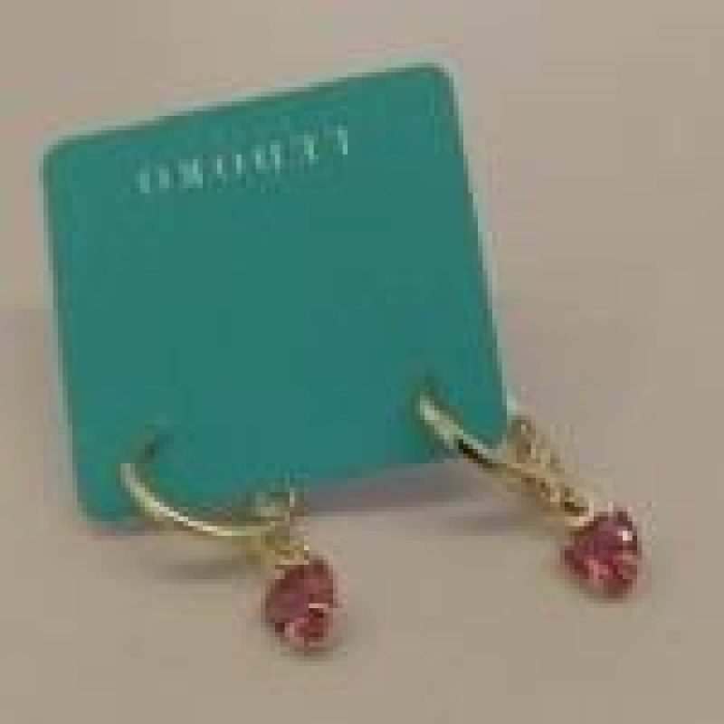 BRINCO FO ARG LISO ZIRC CORA ROSA PEND