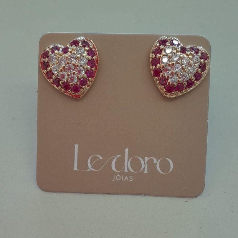 BRINCO FO CORA ZIRC CRISTAL ROSA 10MM