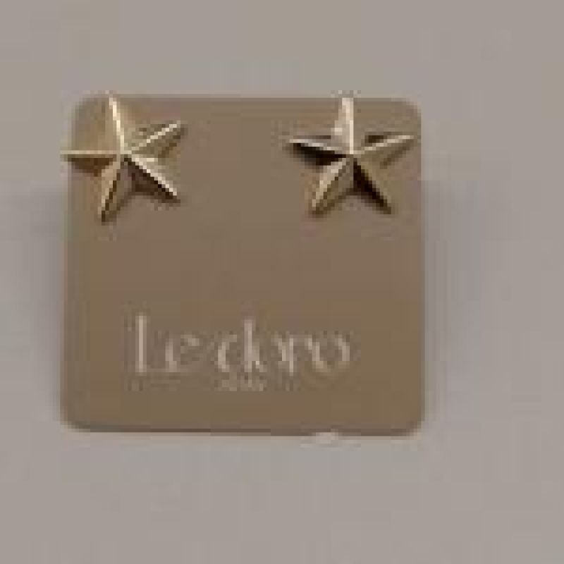 BRINCO FO ESTRELA 5 PONTAS 3 D 10MM
