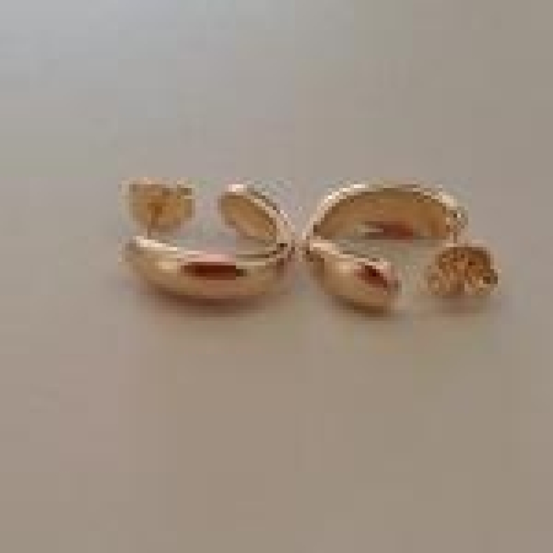 BRINCO FO MEIA ARGOLA LISA OVAL 16MM