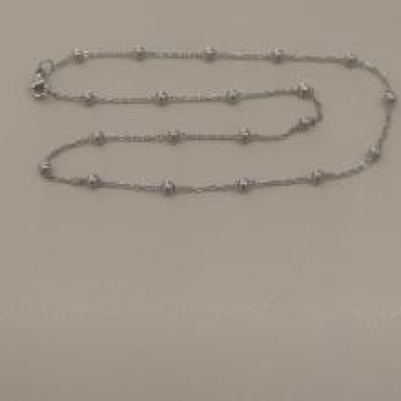 CHOKER AÇO 20 BOLA LISA CORR CADEADO 40CM