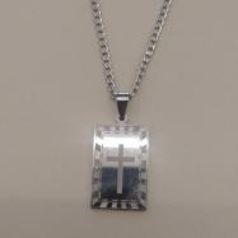 COL AÇO PLACA DESENHADA CRUZ CORR GRUME