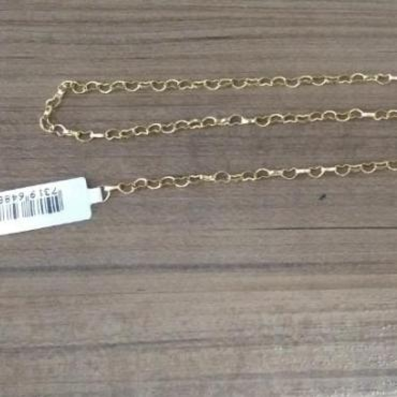 COL FO CORAÇÃO VAZADO  2,8MM 45CM