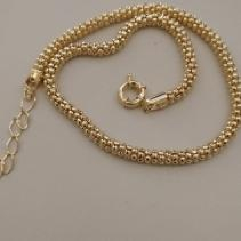 COL FO PIPOCA 5,5MM 40CM + ALONG FECHO BOIA