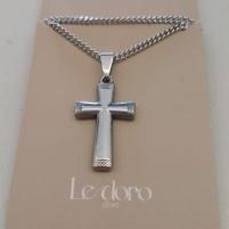 COLAR AÇO CRUZ TUBO LISA TRABALHADA 16MM CORR GRUME 60CM