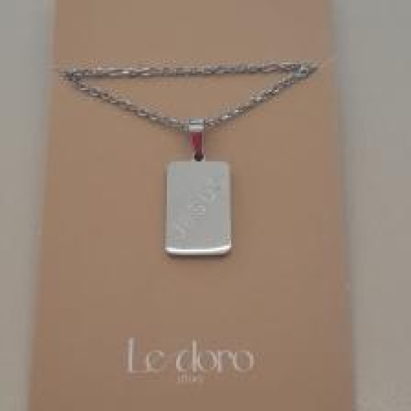 COLAR AÇO PLACA ESCRITO JESUS 10MM CORR CADEADO 60CM