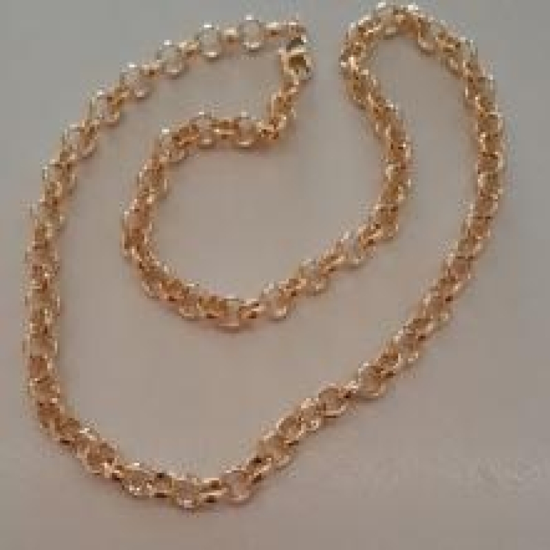 COLAR FO ELO PORTUGUES 5MM FECHO ANZOL 45CM