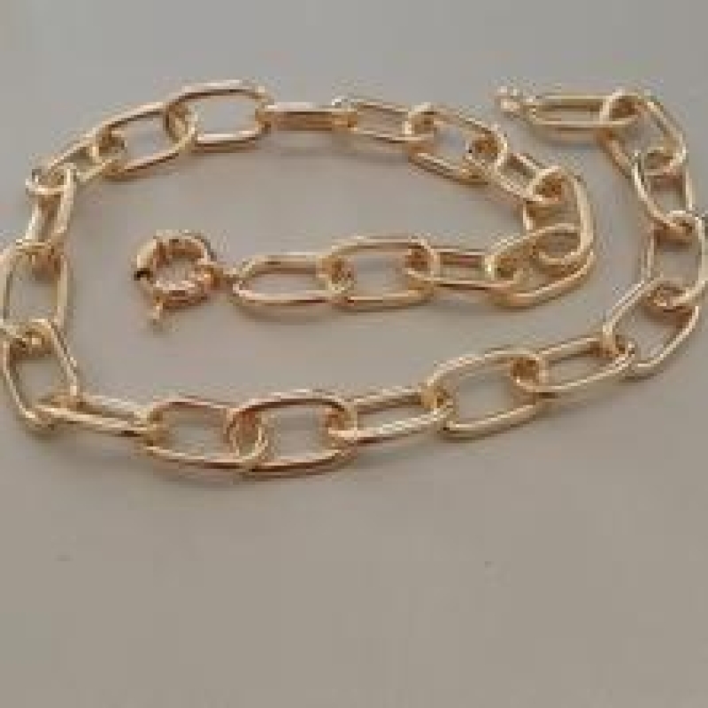COLAR FO ELOS CARTIER 12MM FECHO BOIA 45CM
