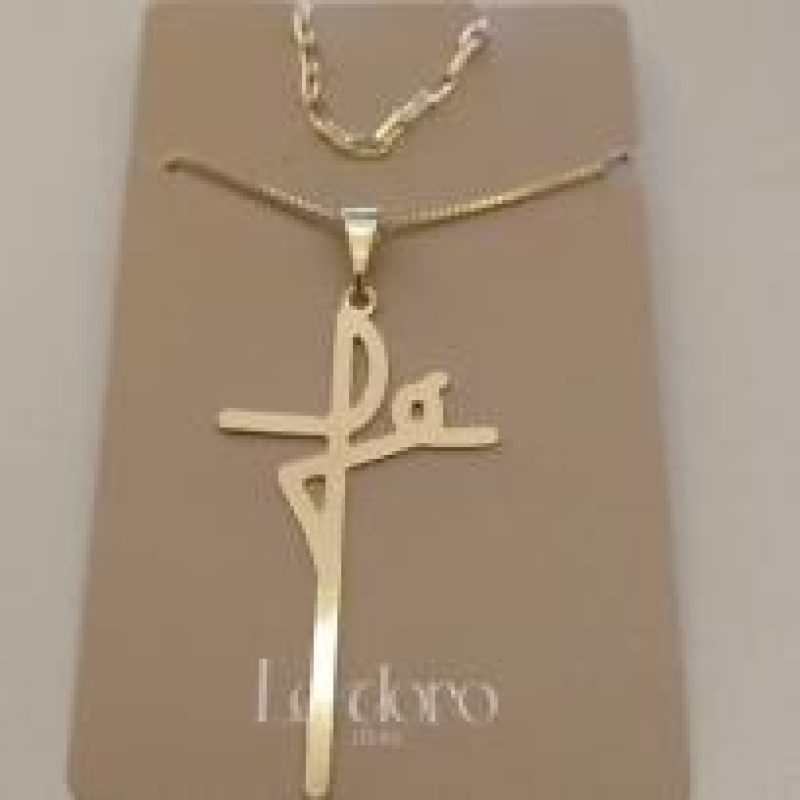 COLAR FO FÉ LISA CORR DUPLA VENEZ CARTIER 45CM