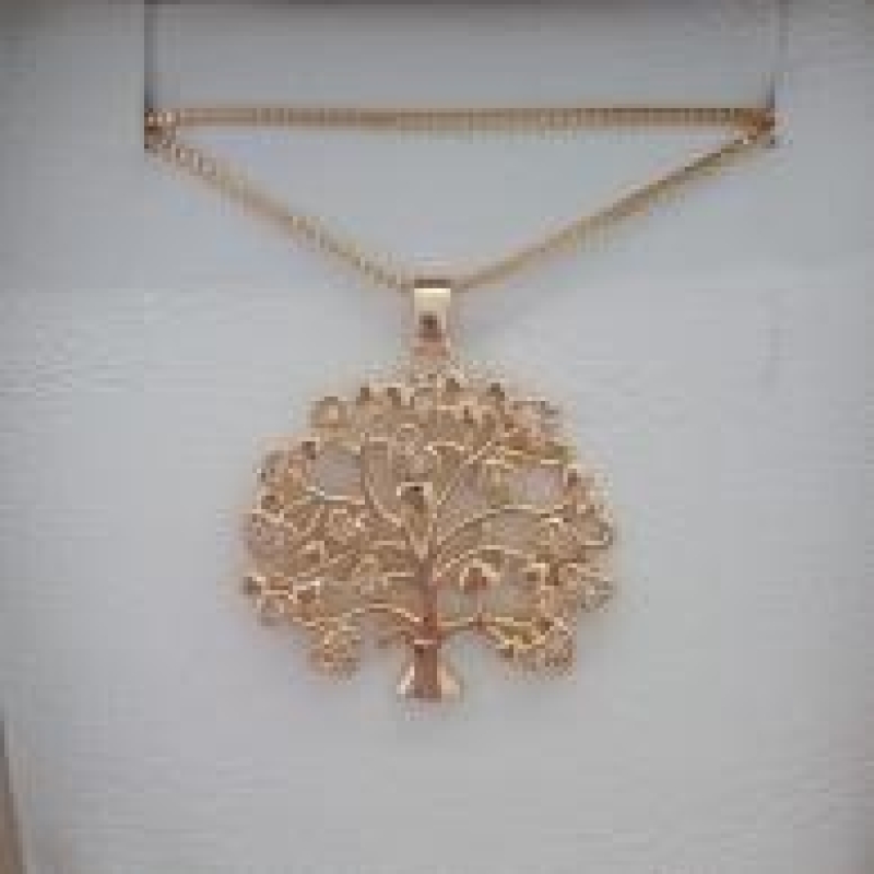 CONJ FO ARVORE DA VIDA CORAÇÃO ZIRC 25MM VENEZ 45CM