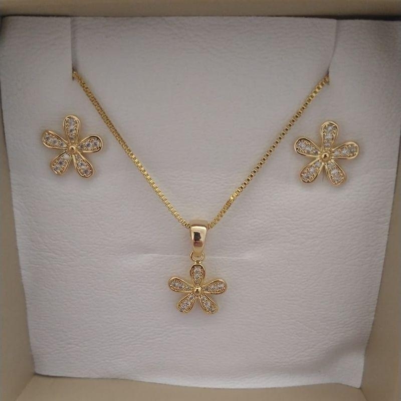 CONJ FO FLOR CRAVEJ 5 PETALAS 11MM CORR 40CM+ALONG