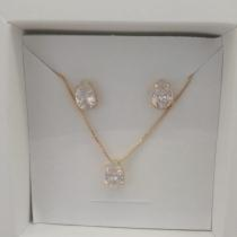 CONJ FO GOTA  CRISTAL CX ALTA 7MM VENEZ 45CM