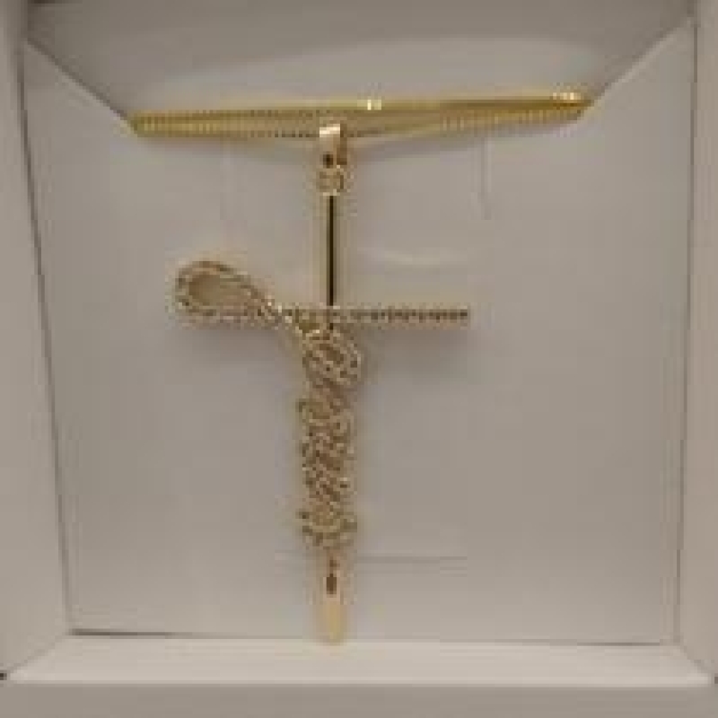 CONJ FO JESUS CRAVEJ 32MM CORR VENZ 45CM + ALONG