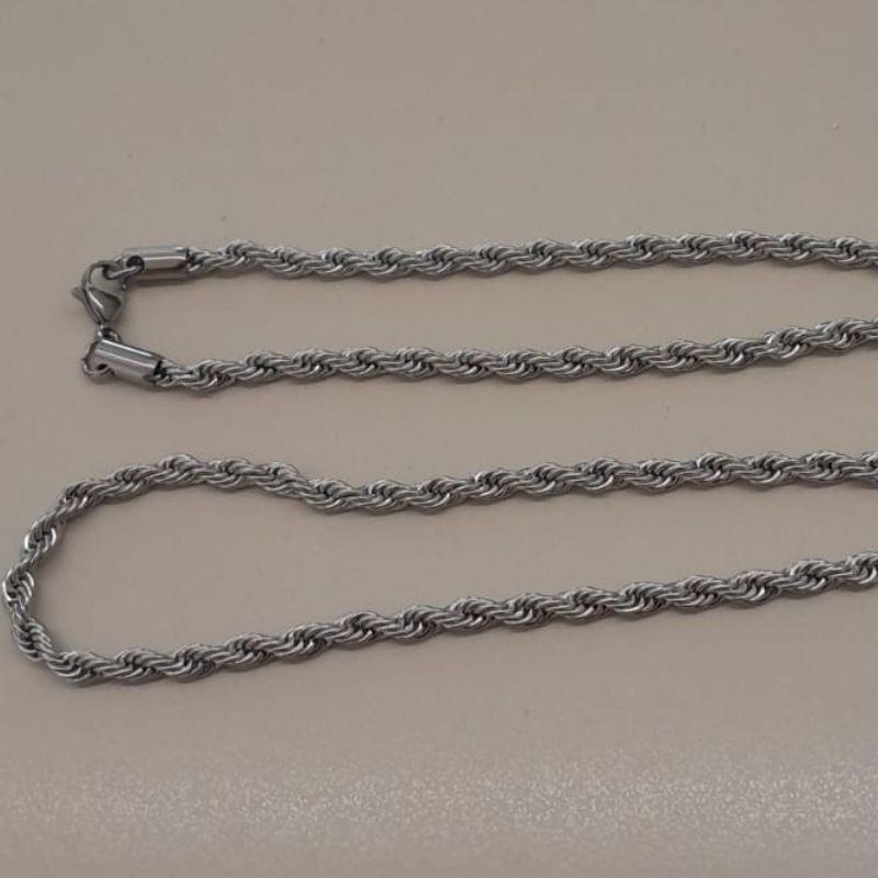 CORDAO BAIANO ACO 4MM  60CM