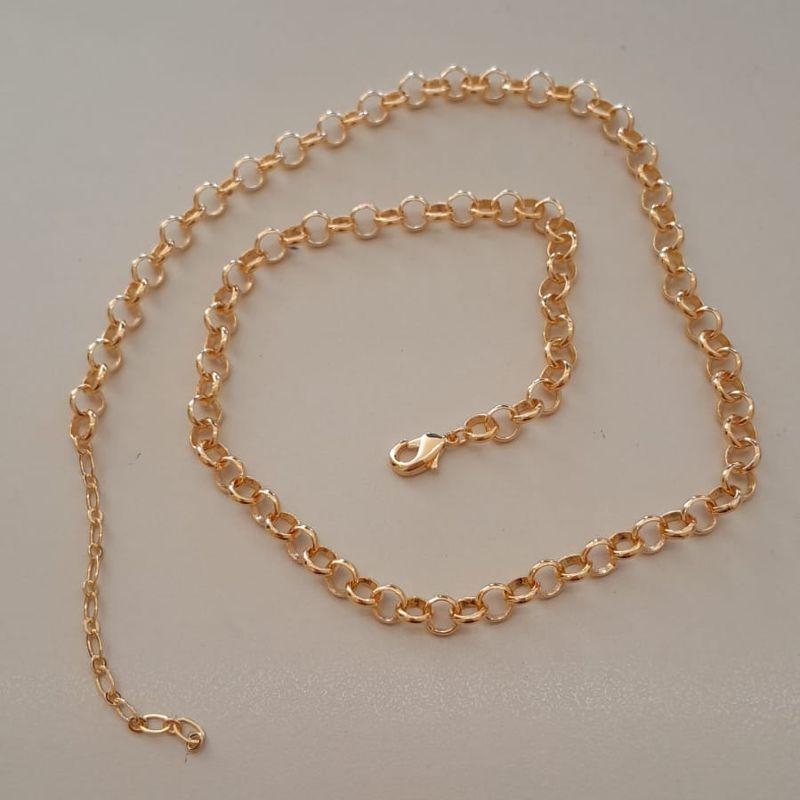 CORRENTE FO ELO PORTUGUES 5MM 45CM +ALONG