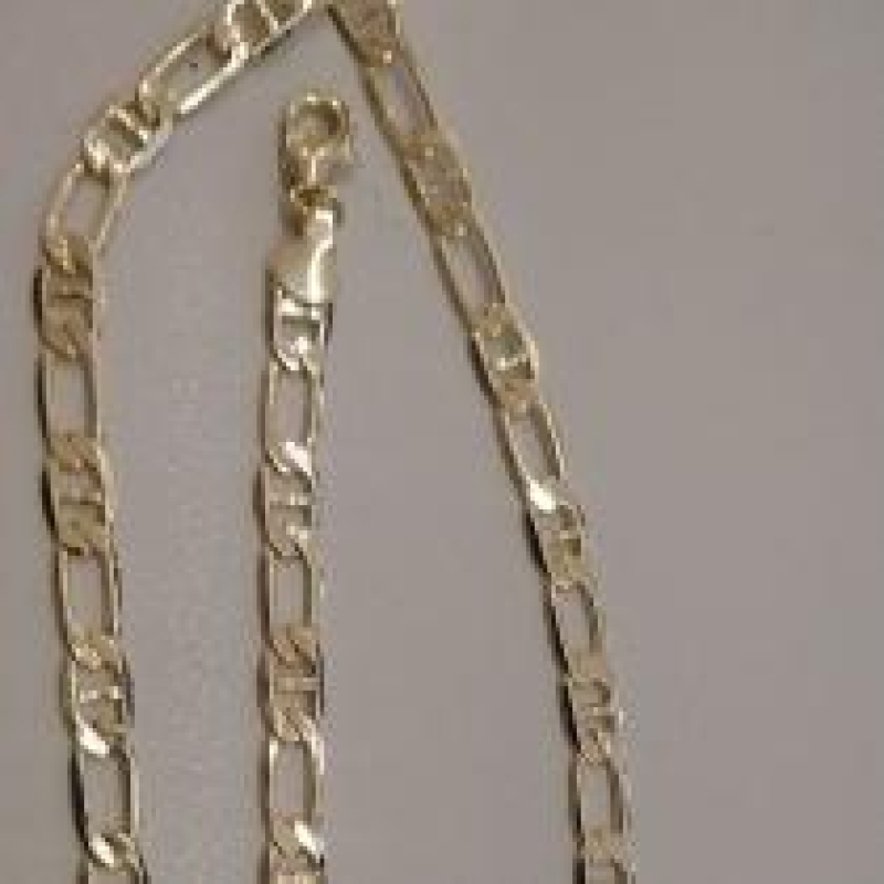 CORRENTE FO GRUME COM TRAVA ACHATADA 5MM 60CM