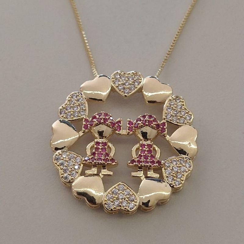 MANDALA FO 2 MENINAS 6 CORA CRAVEJ 6 CORA LISO 32MM