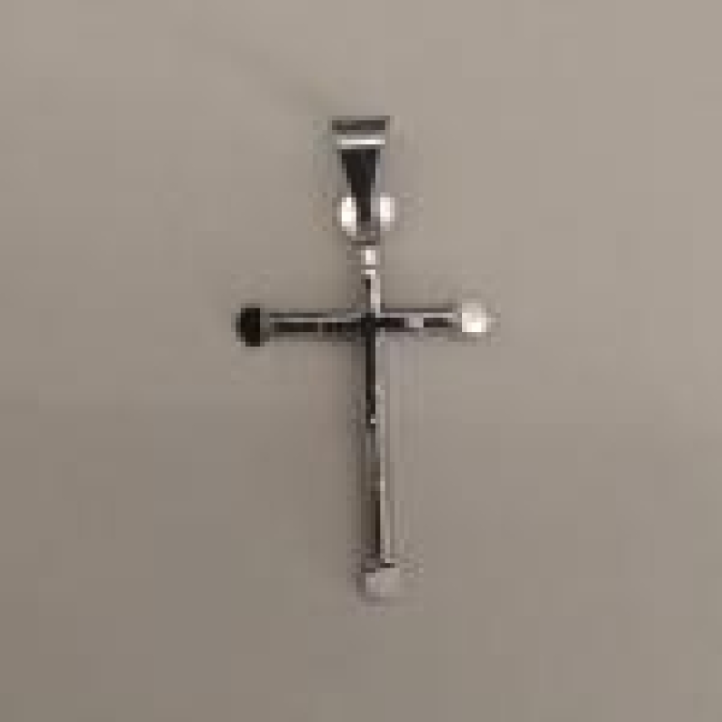 PG AÇO CRUCIFIXO FINO PONTAS CHATA