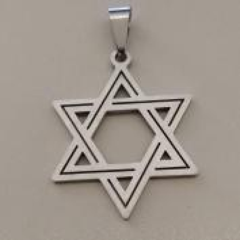 PG AÇO  ESTRELA DE DAVI 32MM