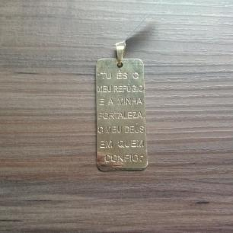 PINGENTE FO PLACA VERSICULO