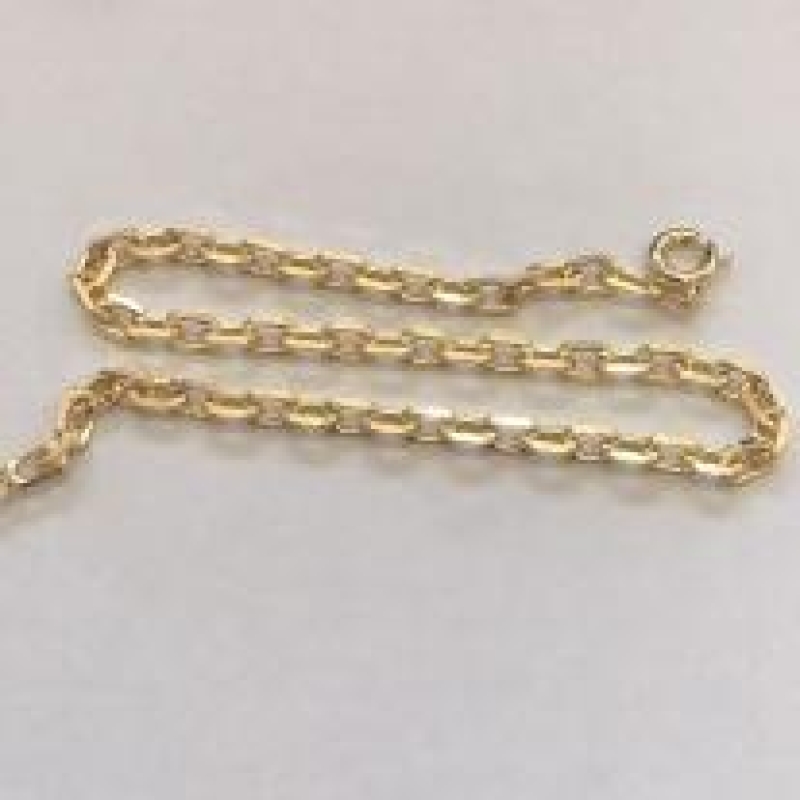 PL FO CARTIER GROSSA DIAMANTADA  3,5MM  21CM