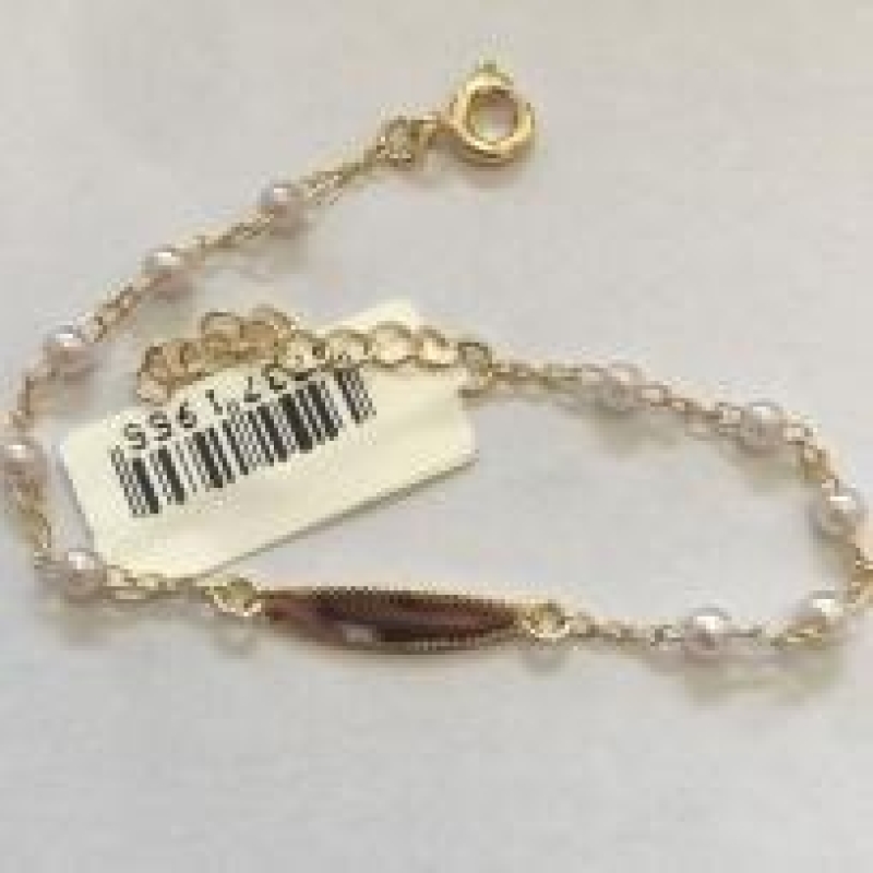 PL FO INF CHAPA OVAL 10 PÉROLAS 14CM + ALONG