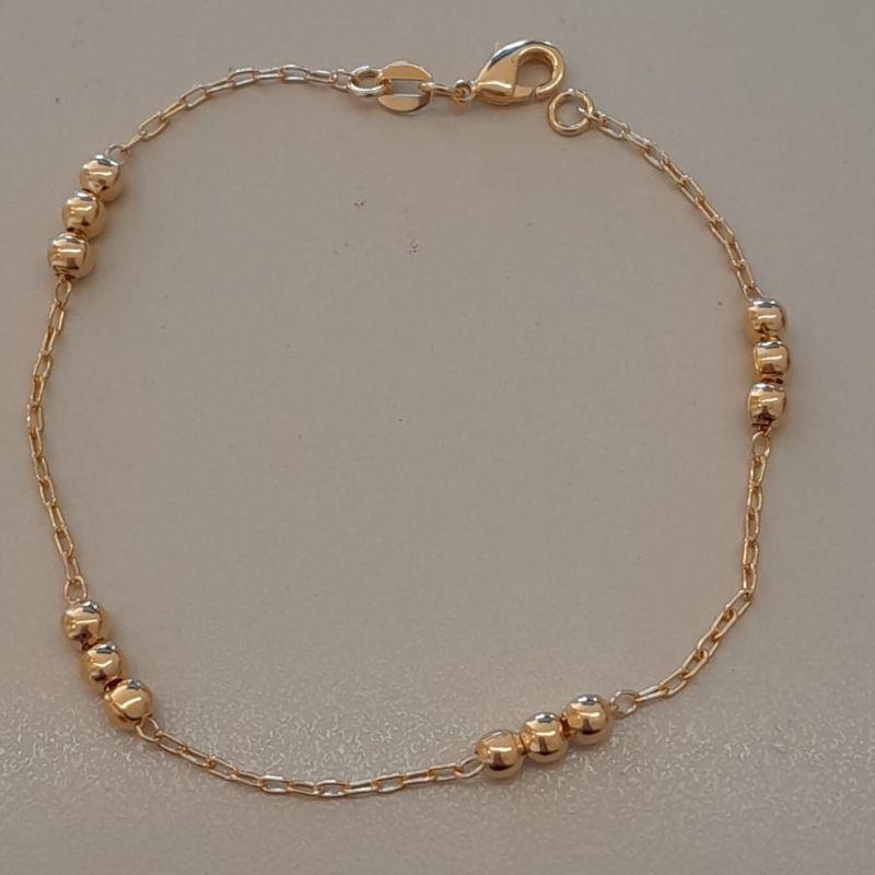PULSEIRA FO 12 BOLA LISAS CORR CARTIER 19CM