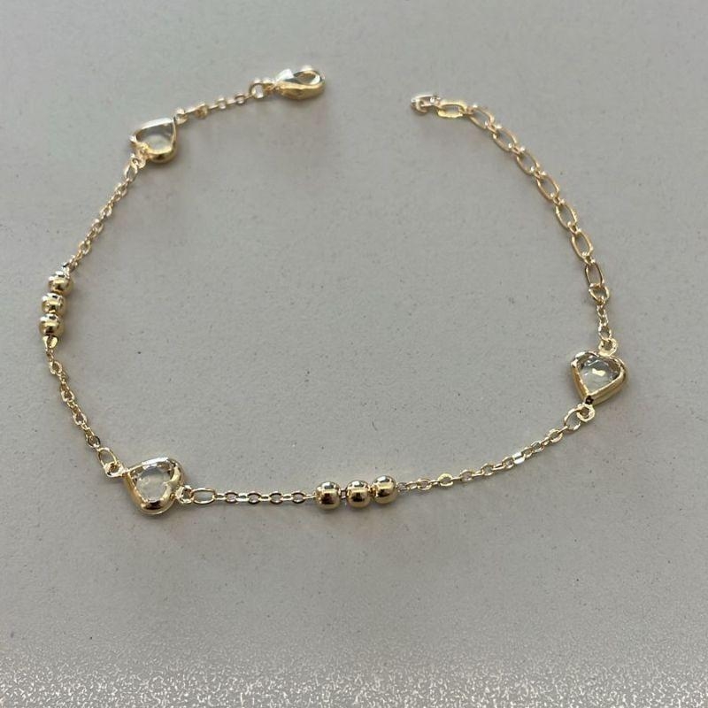 PULSEIRA FO 3 CORA 6 BOLINHA LISA CORR CADEADO 17CM + ALONG
