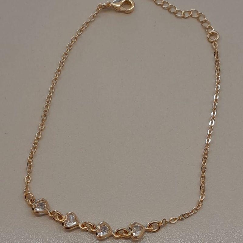 PULSEIRA FO  4 CORA ZIRC CORR CADEADO 17CM + ALONG
