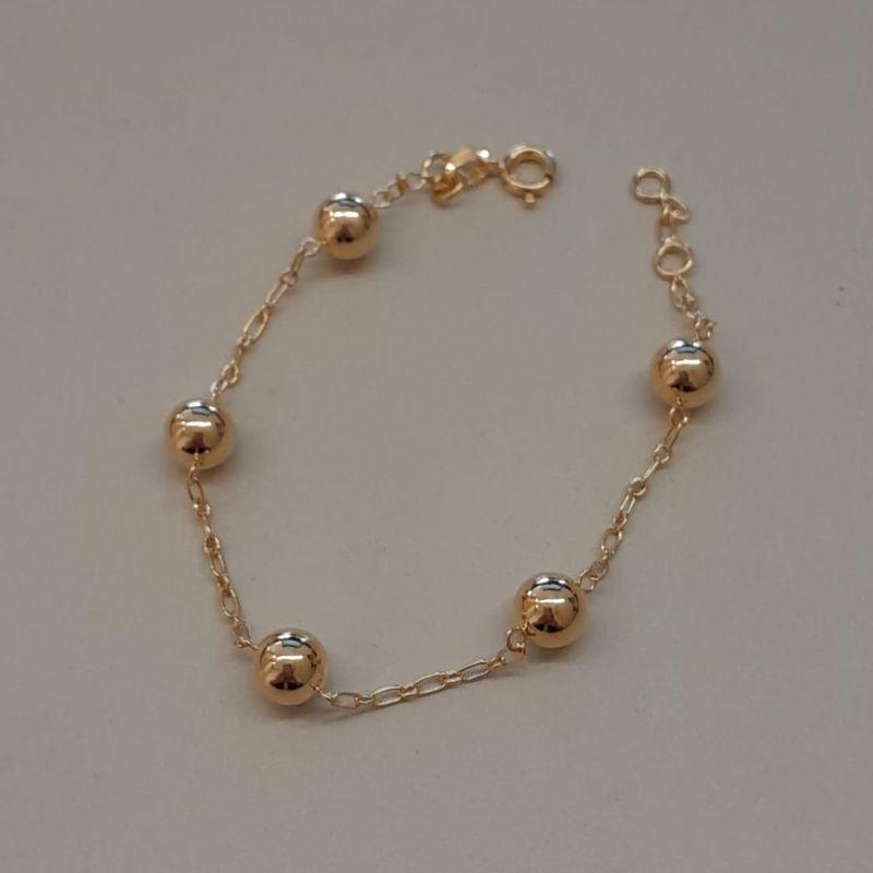 PULSEIRA FO 5 BOLA LISA 7MM CORR 1X1  CARTIER 17CM