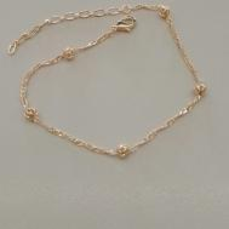 PULSEIRA FO 5 BOLAS TRABALHADA CORR SINGA PURA 17CM+ALONG