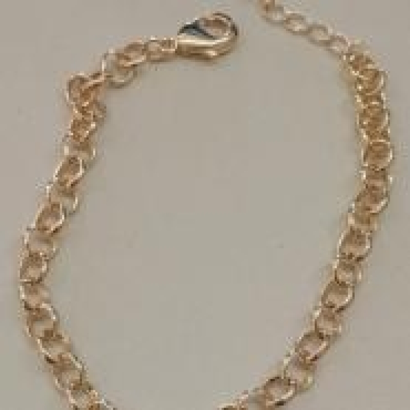 PULSEIRA FO ELO PORTUGUES 4,5,MM  16CM+ALONG