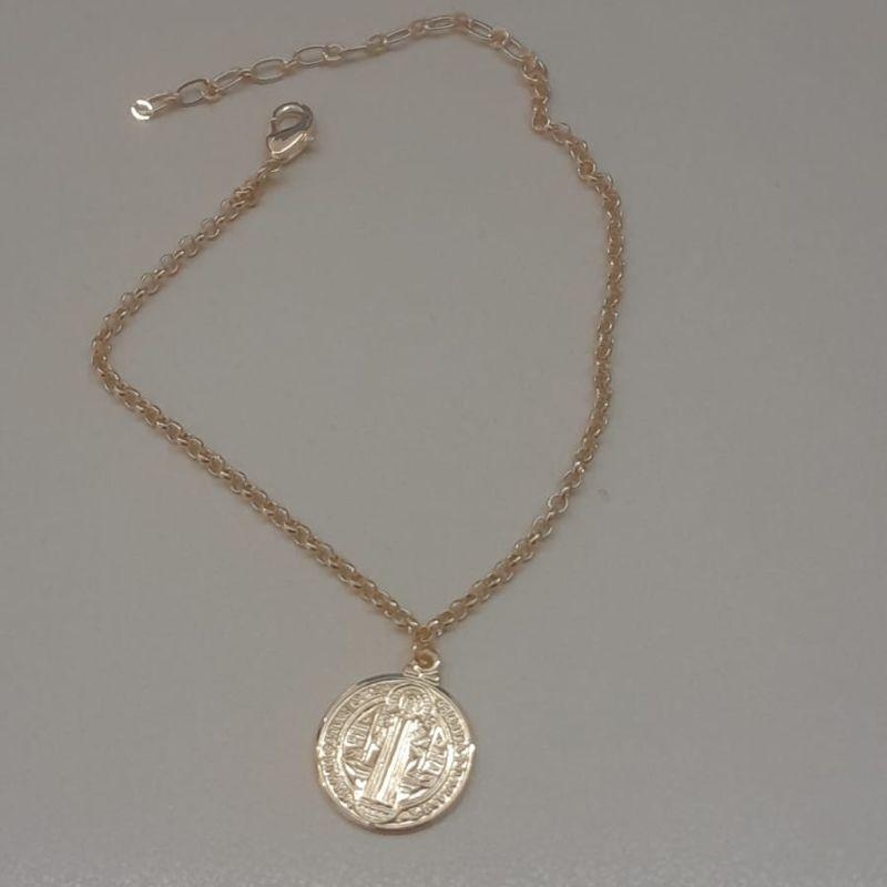 PULSEIRA FO ELO SÃO BENTO ELO PORTUGUES 2MM 15CM + ALONG