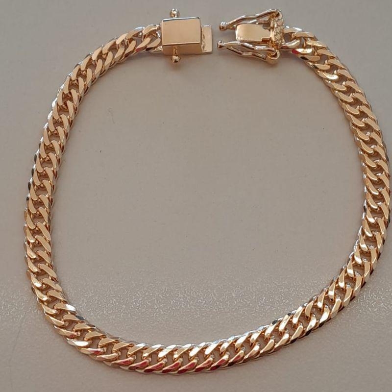 PULSEIRA FO GRUME DUPLA 5MM 19CM FECHO GAVETA COM TRAVA
