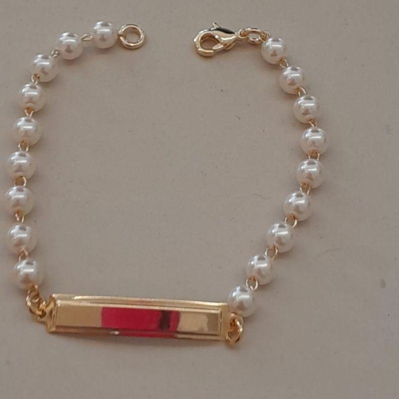 PULSEIRA FO INF CHAPA PEROLA  15CM