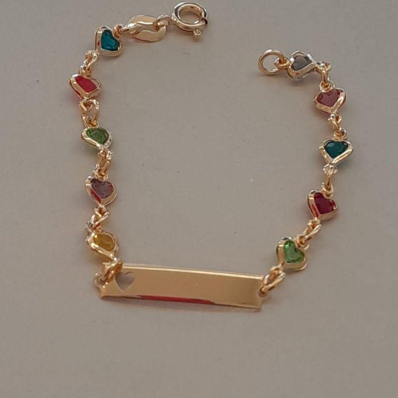 PULSEIRA FO INF PLACA CORA VAZ CORA COLORIDO 14CM