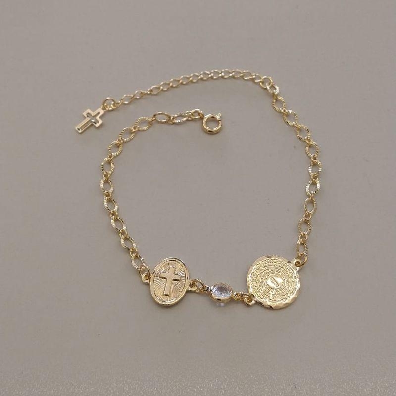 PULSEIRA FO MANDALA CRUZ ZIRC RDD PAI NOSSO