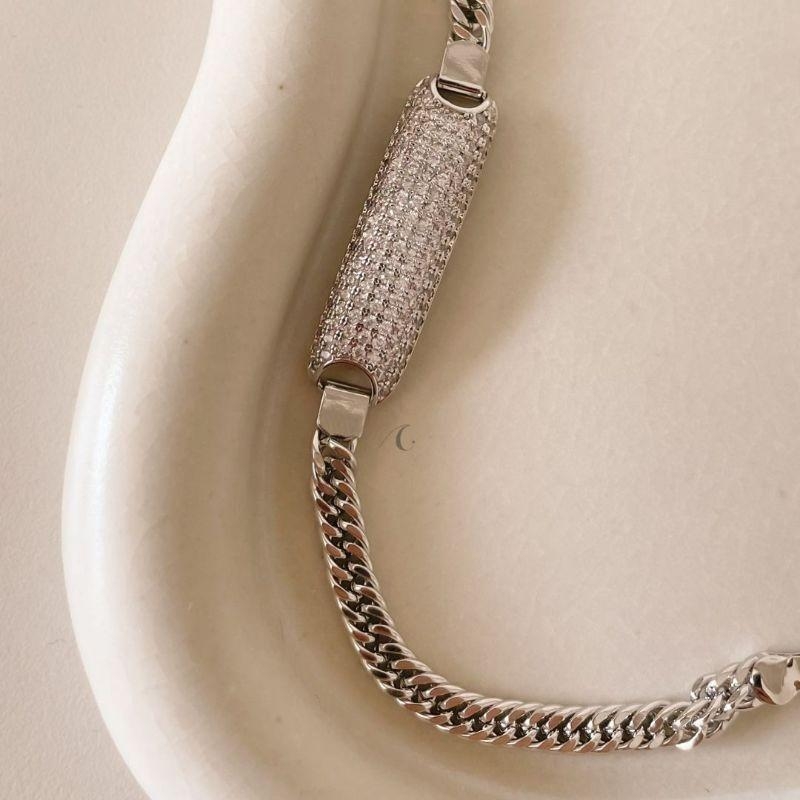 PULSEIRA RB PLACA CRAVEJ GRUME DUPLA 18CM + ALONG