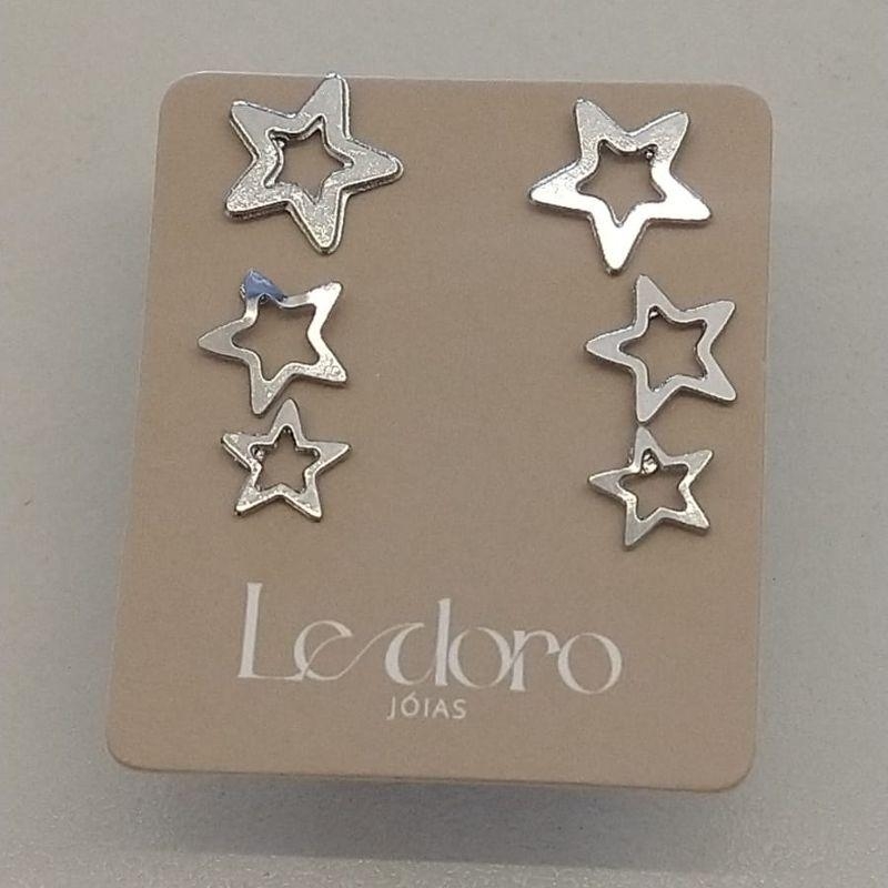 TRIO ACO ESTRELA VAZ LISA 8MM 7MM 5MM
