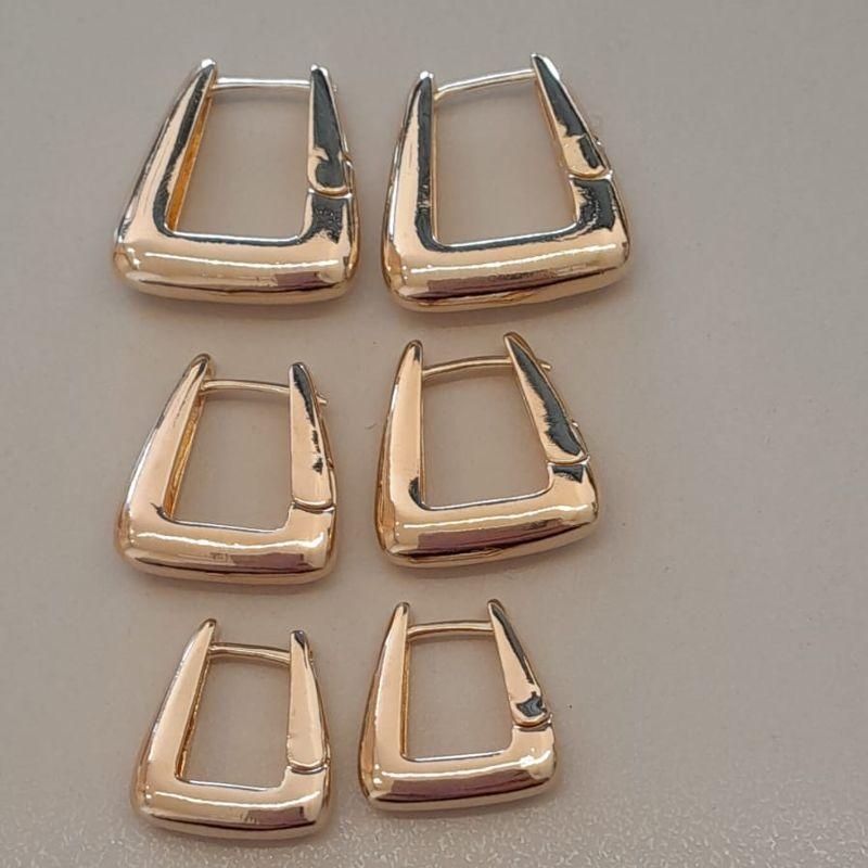 TRIO FO ARGOLA LISA GEOMETRICA 20MM 16MM 14MM