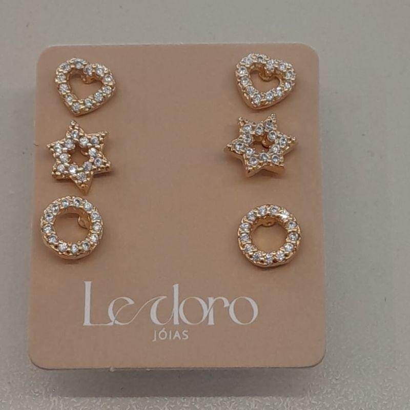 TRIO FO CORA ESTRELA CIRCULO CRAVEJ 5MM