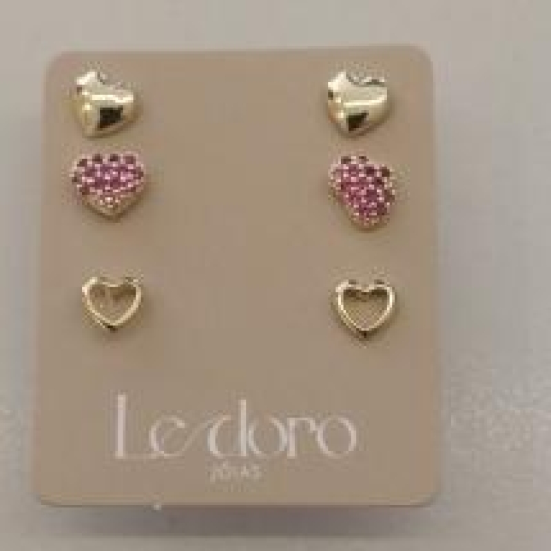 TRIO FO CORA LISO CORA CRAVEJ VERMELHO CORA VAZ 5MM