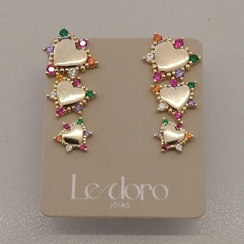 TRIO FO CORA LISO ZIRC PONTAS COLORIDAS 8MM 7MM 5MM