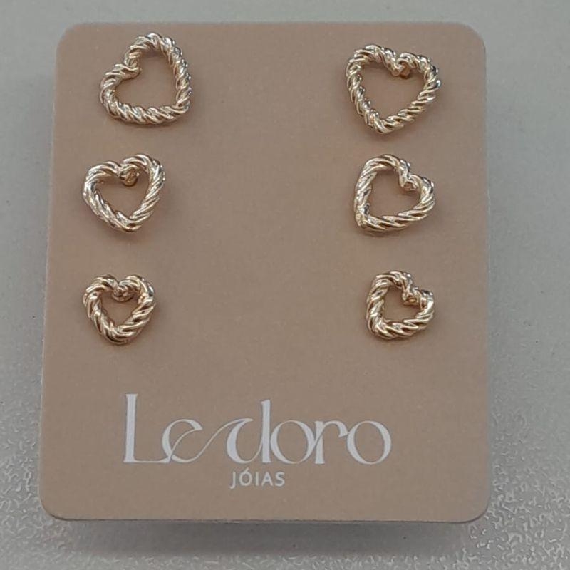 TRIO FO CORA TORCIDO LISO 6MM 5MM 4MM