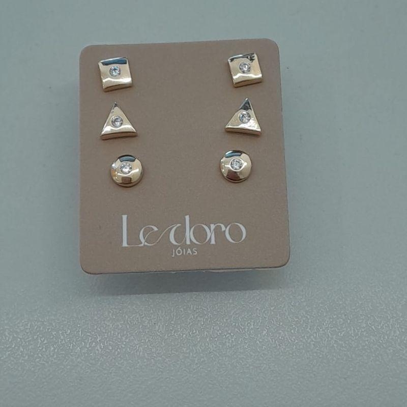 TRIO FO GEOMETRICO QDD TRIANGULO RDD ZIRC MEIO 4MM