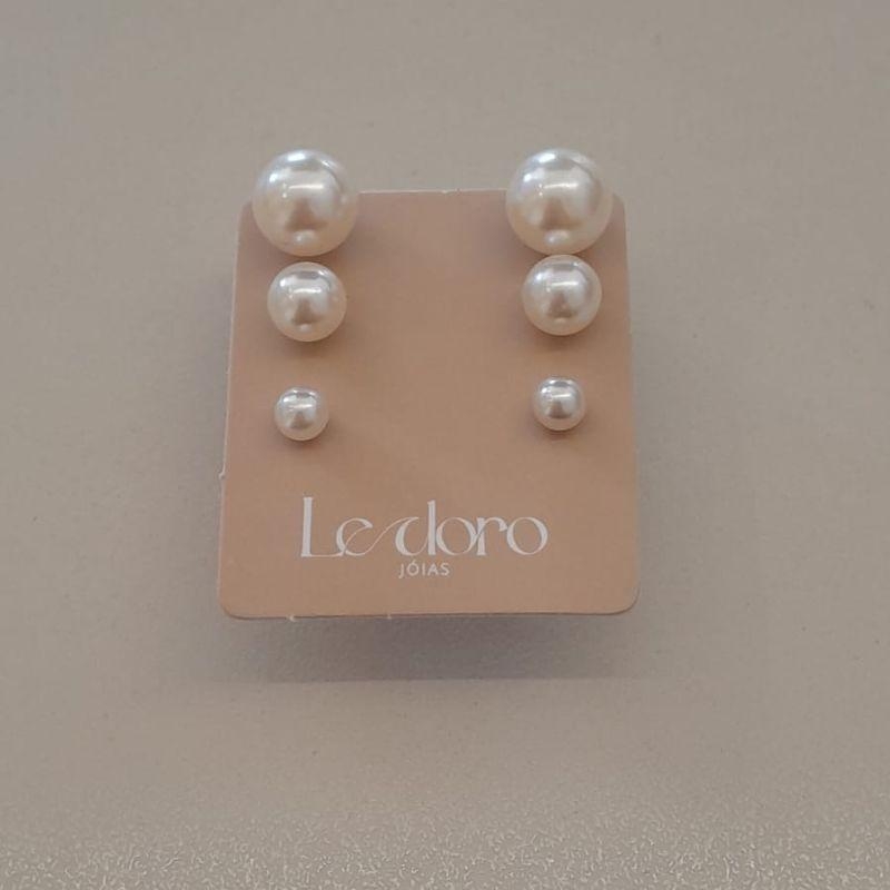 TRIO FO PEROLA BOLA 8MM 6MM 3,5MM