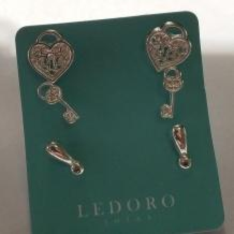 TRIO FP CORAÇÃO CHAVE PONTO COM STRASS