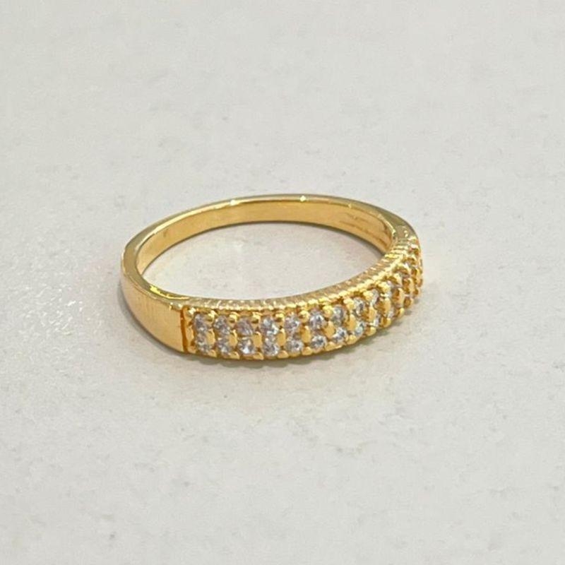 ANEL FO MEIA ALIANCA 2 FIL CRAVEJ 3,5MM