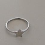 ANEL AÇO ESTRELA CHAPA LISA  5 PONTAS 7MM